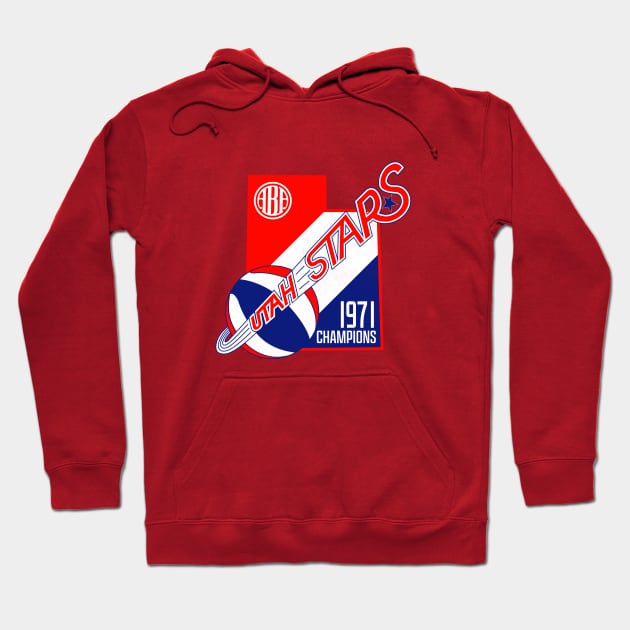 Classic Utah Stars 1971  Champs Hoodie by LocalZonly